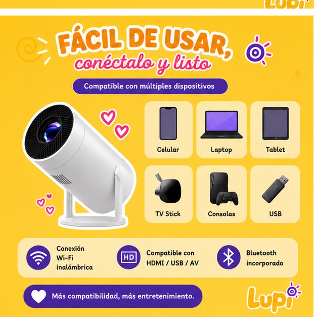 Proyector Portátil Smart