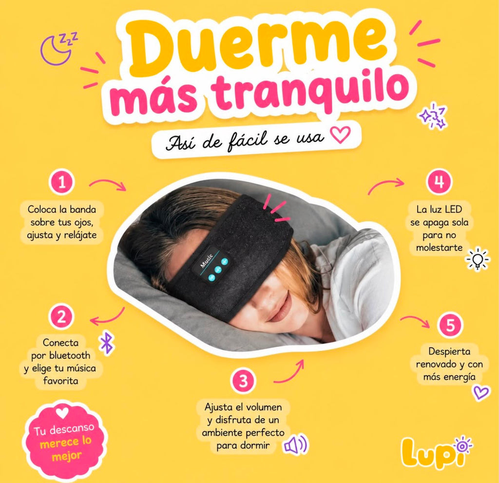 Banda Relajante Con Parlantes Bluetooth
