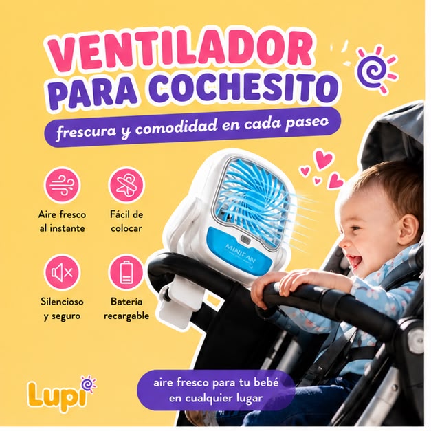 Ventilador Portátil 2 en 1 Recargable